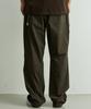 ONNHANS [Elastic Waist] Summer Belted Core Pants_Dark Moss