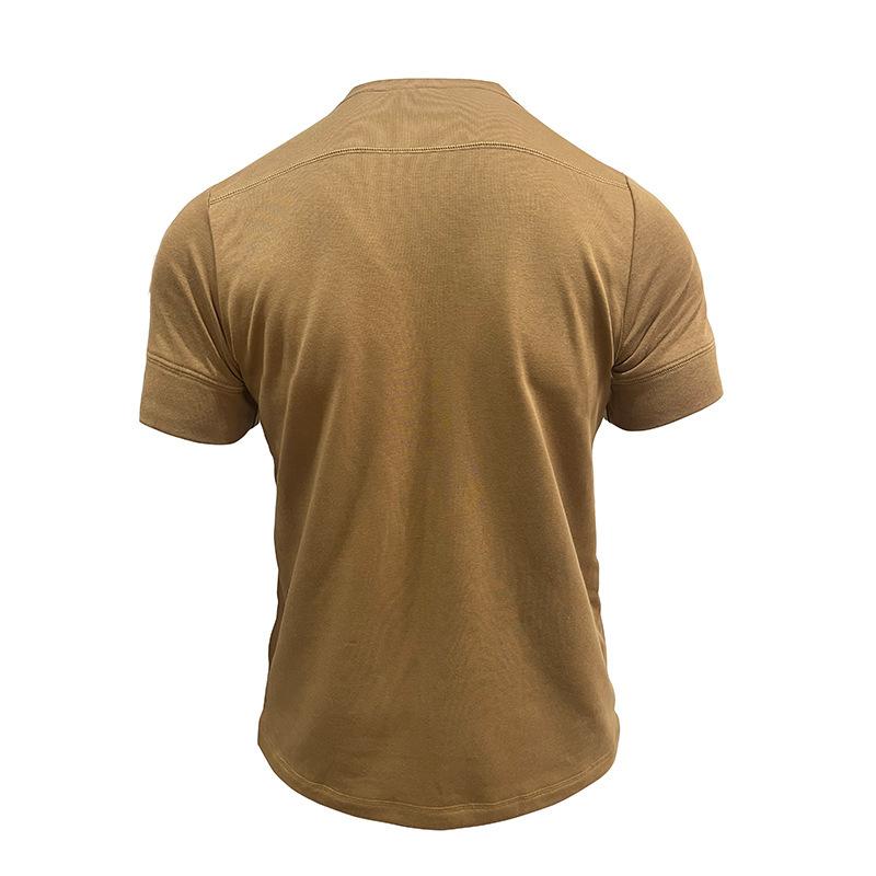 Men's Classic Henley Shirts Casual Workout Short Sleeve Button T-Shirt with Pocket Summer Slim Fit Lightweight Tee Tops for Men Basic Henley Shirts