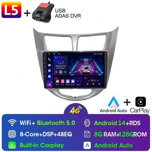 Fortress Android 10 Car Radio For Hyundai Solaris Verna Accent 2010 - 2016 Multimedia Video Player Navi GPS 2 Din DVD Head Unit