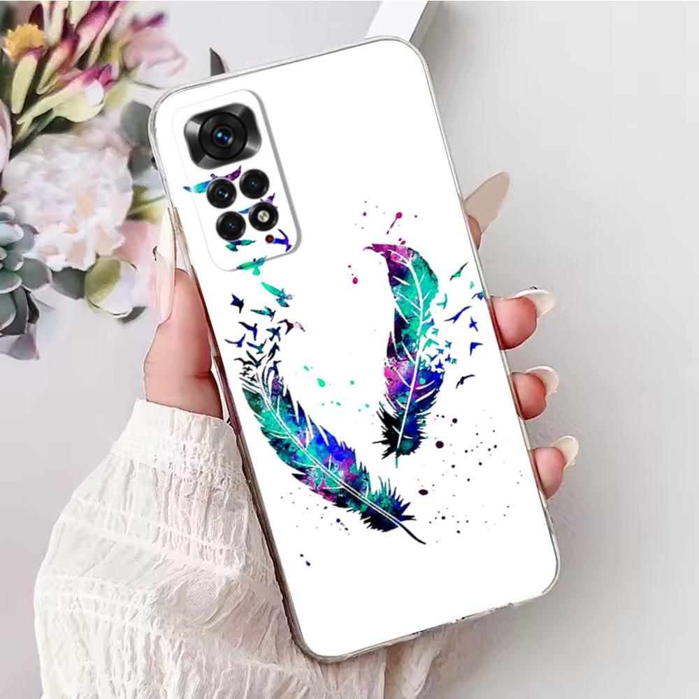 Soft TPU Case For Redmi Note 11 Pro Plus Case Butterfly Painted Phone Silicone Back Cover For Xiomi Redmi Note 11 Note11 Pro 11S
