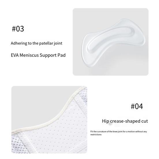 Open Patella Knee Brace with Side Stabilizer Pain Relief Meniscus Tear Compression Sleeve Men Women Running Injury Recovery Knee Support Wrap