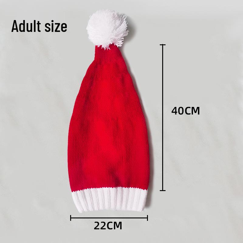 Europäische und amerikanische Strickmütze für Eltern und Kind: Niedliches Pompon-Design für Herbst- und Winterfeiertage