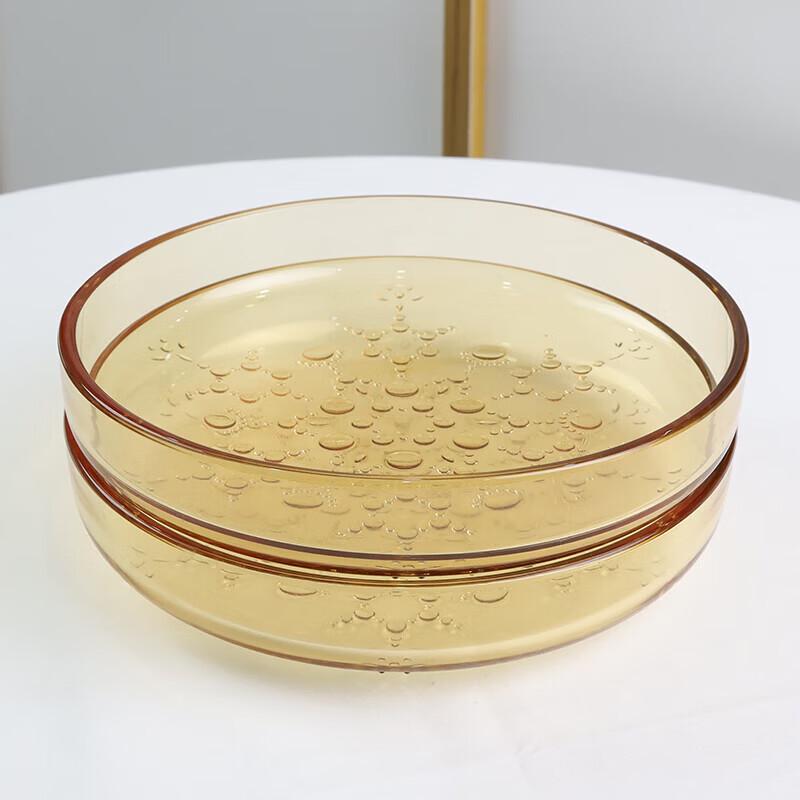 Elegant Amber Snowflake 12-Piece Tableware Set