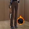 Damen-Jeans mit hohem Bund und Micro-Flare-Schlag, Herbst/Winter 2025 - Vielseitige, figurformende Schlaghosen mit Fleece-Futter.
