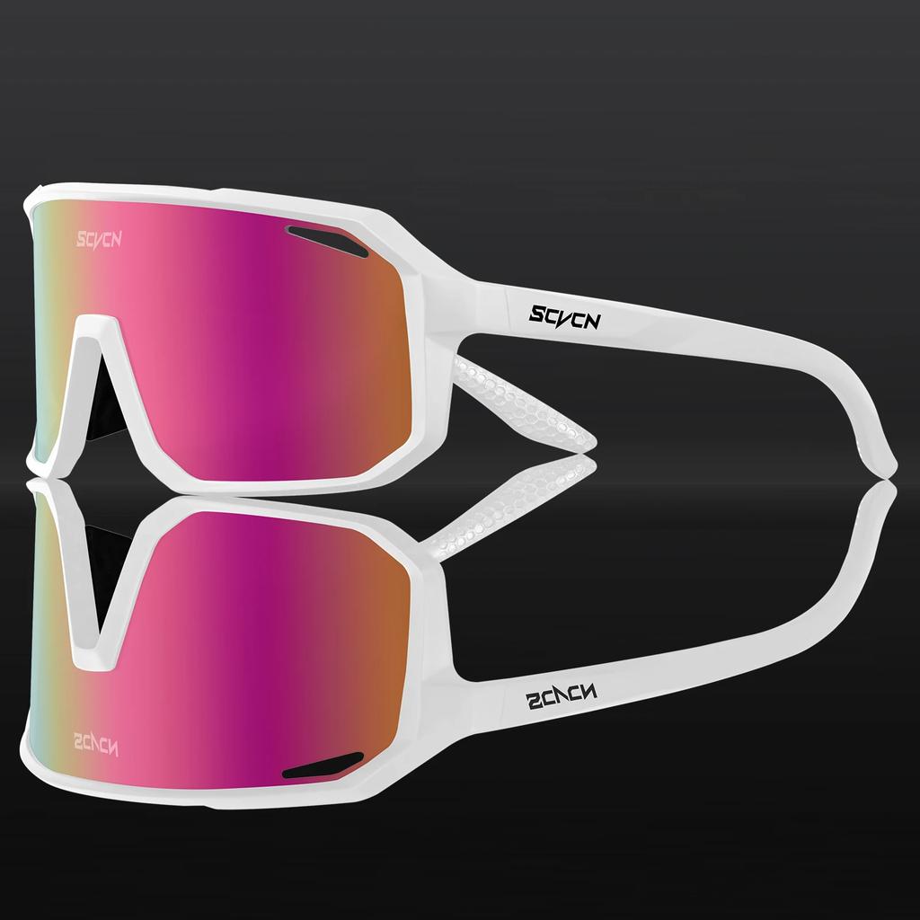 SCVCN Cycl Brillen Photochrome Radsport Sonnenbrillen Herren UV400 Brillen Sport MTB Outdoor Brillen Fahrrad Brillen Damen Sonnenbrillen