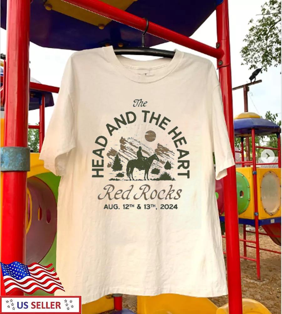 The Head And The Heart Red Rocks Aug 2024 T-Shirt EN164 Unisex T-Shirt XL