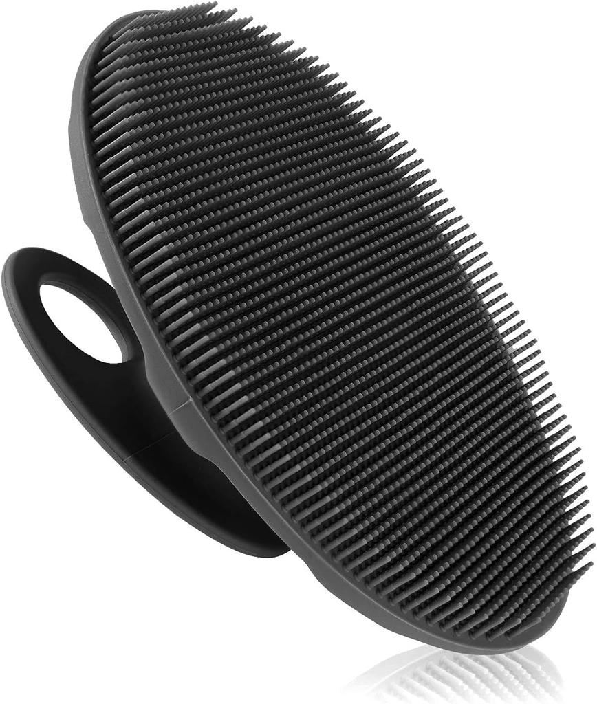 VernoCraft Premium Soft Silicone Body Scrubber, Gentle Exfoliating Handheld Shower Brush, Food Grade Silicone, Rich Lather, Non Slip Grip, Quick D