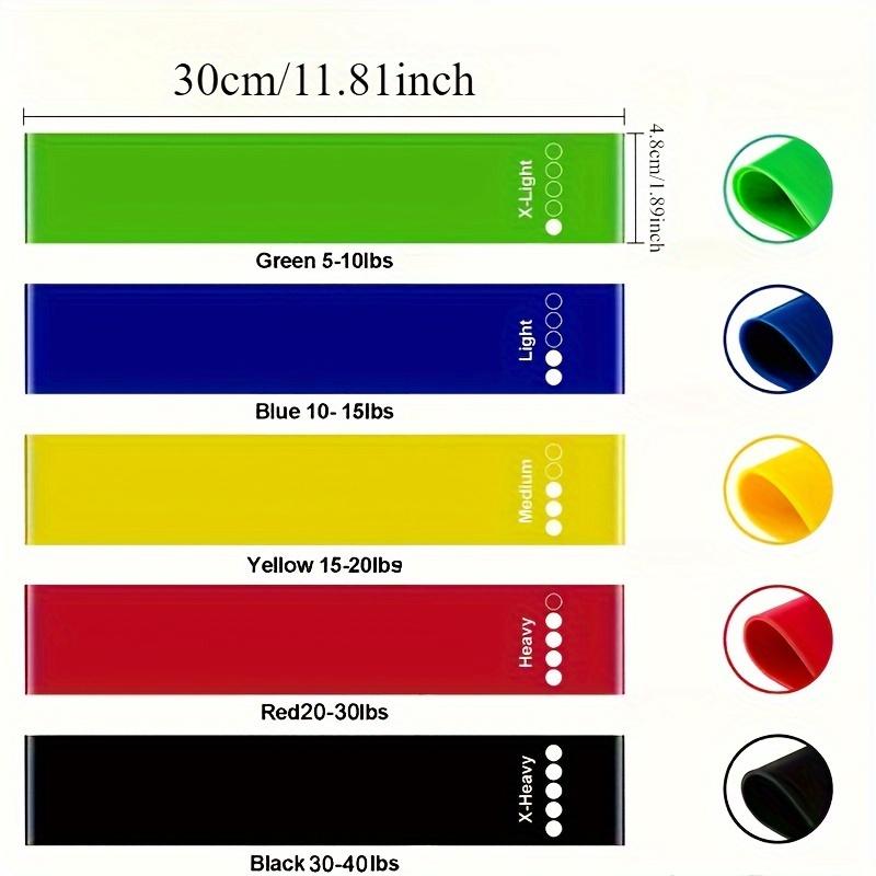 [Latex Resistance Band] Medium Tension Latex Resistance Band | Stackable Design, Nylon Material, Multi-Level Resistance, No Batteries Required