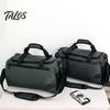 Multi-carry Sports Bag Travel with Independent Shoe Compartment Zipper Closure Large Solid Color Gym Capacity Waterproof Fitness Handbag for Men Women