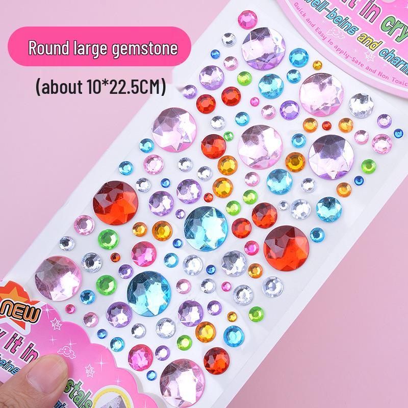 Kristall-Strasssteine DIY Schmuckschatulle Herz-Edelstein-Aufkleber - PVC Selbstklebend