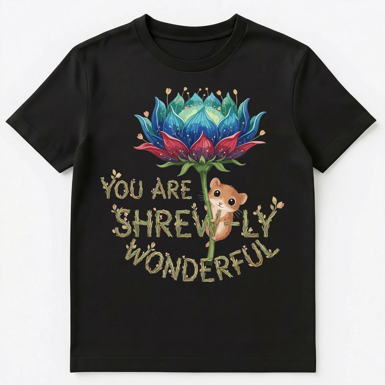 

Beautiful Shrew Flower Pun Design With Motivation Unisex T-Shirt 4XL