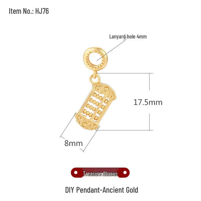 Ancient Gold Sand Cloisonné Beads for DIY Jewelry: Small Drop Pendant Necklace & Bracelet Accessories