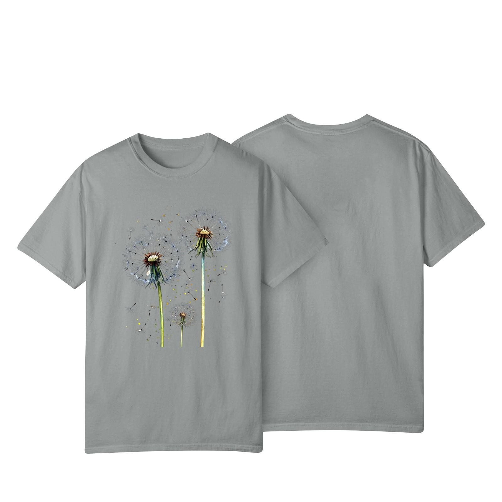 

Женская повседневная футболка с принтом подсолнухов Street Slim Fit с коротким рукавом S