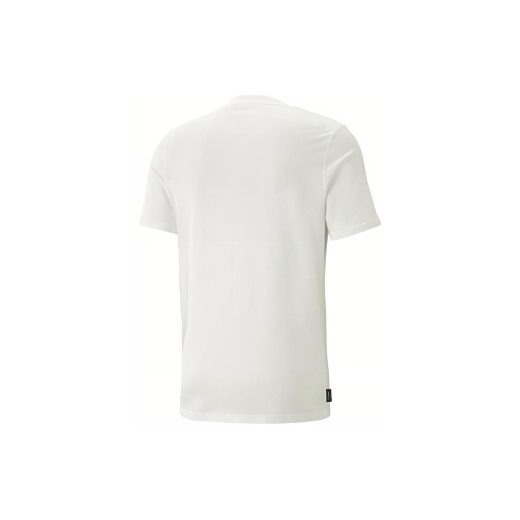 Puma Logo Graphic Trendy Comfortable Casual Sports Fashion Simple Breathable Crew Neck T-Shirt Men T-Shirts White 622537-02