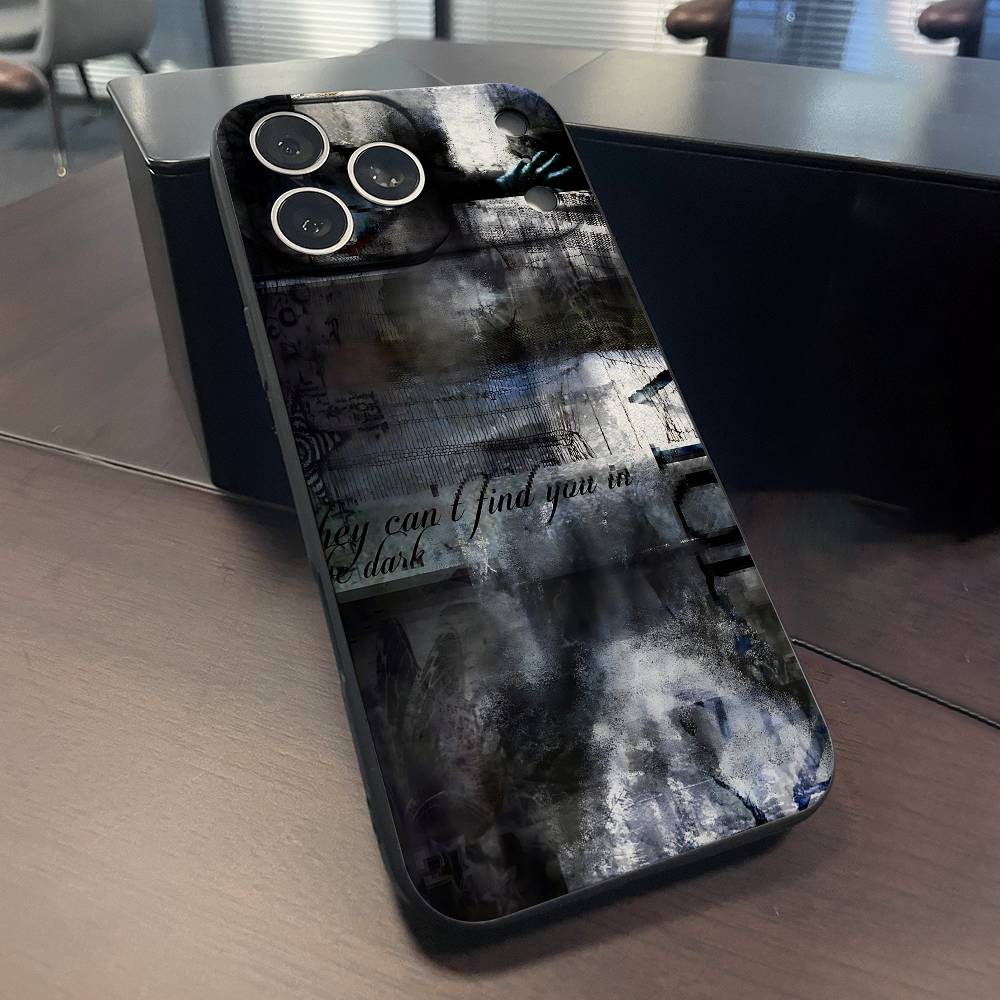 Emo Ich weiß nicht Dunkle Handyhülle Für iPhone 15,16,17,13,14,11,12,Pro,Max,Plus,E,Air,Mini Schutzhülle
