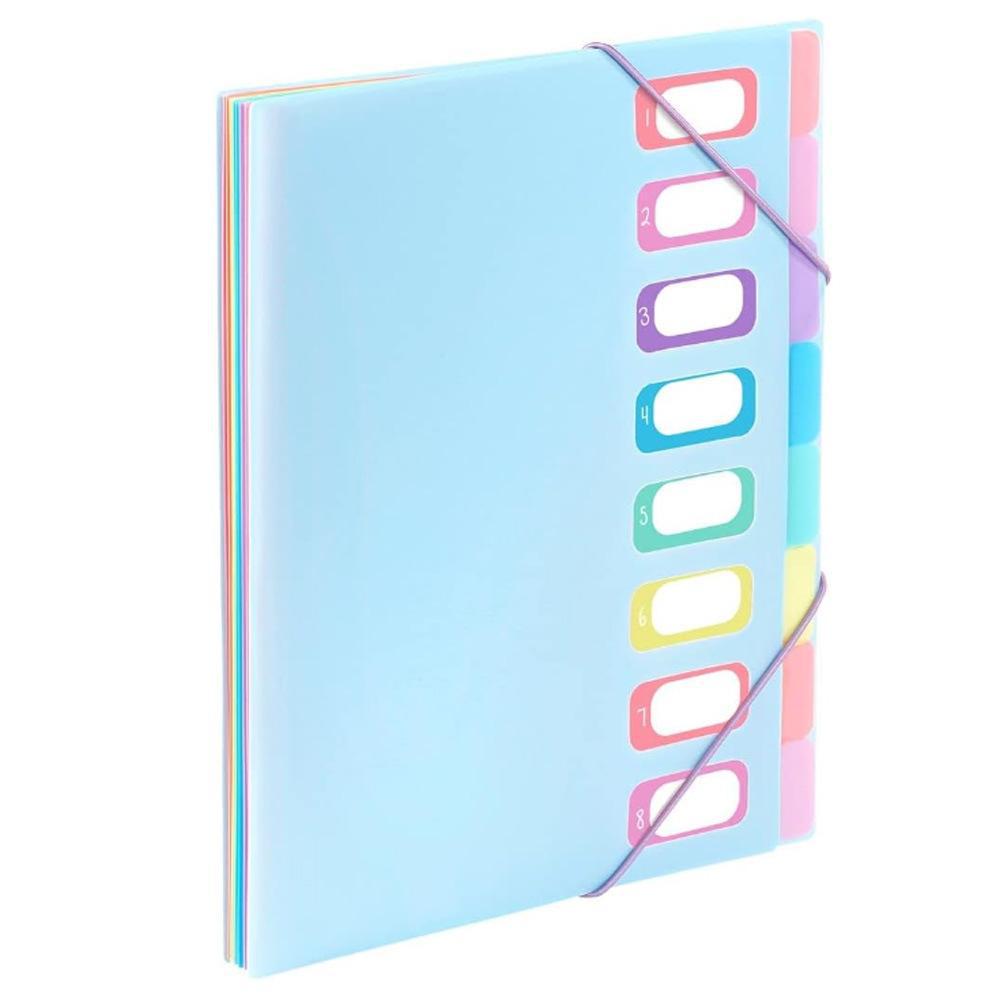 A4 Rainbow Multi-page Classification Folder with String Binding