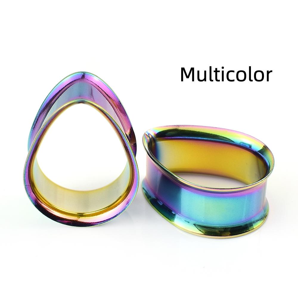 

8-50 мм в форме капли, ушные манометры, туннельные заглушки, носилки для ушей, украшения для пирсинга для женщин и мужчин 40mm разноцветный