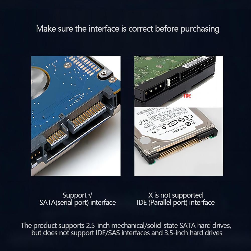 Festplattenadapterkabel 2,5 Zoll USB Easy Drive Kabel Festplatte Easy Drive Leitung SATA22 Pin String Oral Line