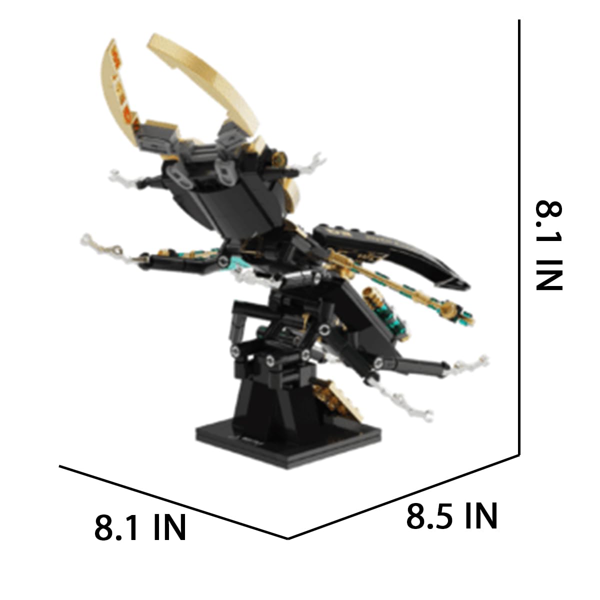 340-494Pcs High-Quality Decor High-Quality Beetle High-Quality Machinery High-Quality Building High-Quality Blocks Collection kit High-Quality Bugs