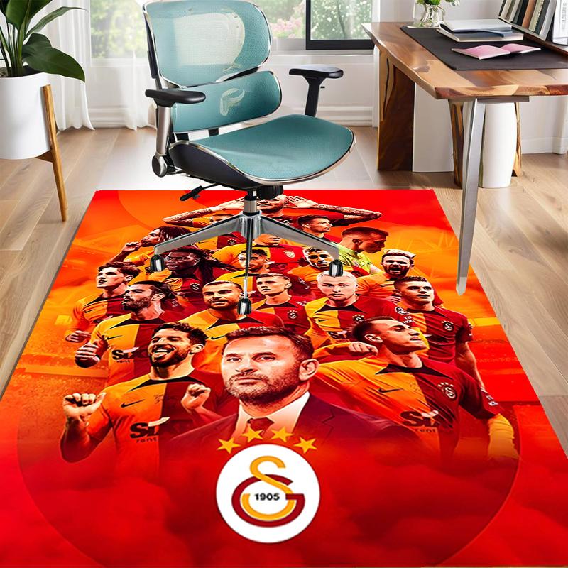 1pc Football Team Design Area Rug - Non-Slip, Soft & Cozy Floor Mat for Living Room, Bedroom, Office - Indoor/Outdoor Decorative Carpet