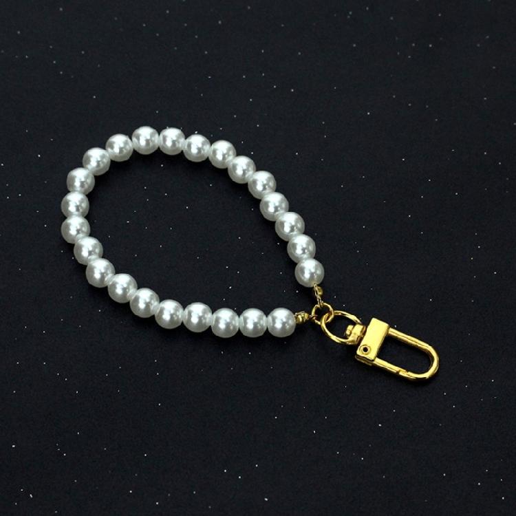 Imination Pearl Wrist Lanyard Keychain Anti-Lost Phone Charm Strap Pendant