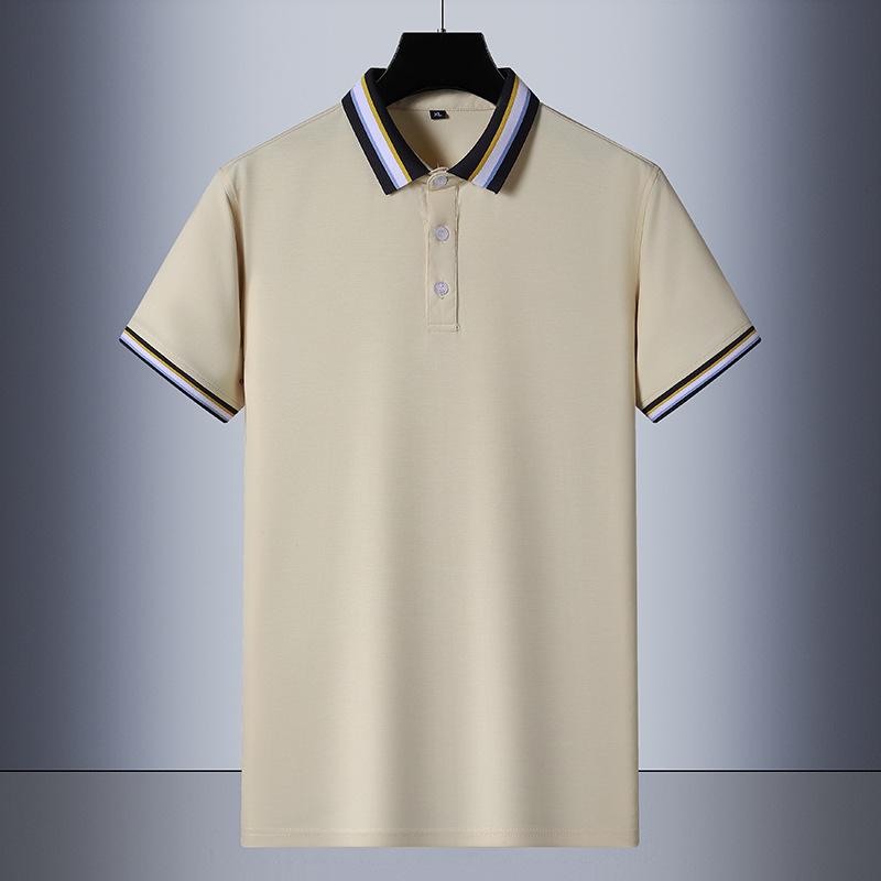 7XL Oversized POLO Shirt for Men's Casual Business Short Sleeved T-shirt with Enlarged Half Cardigan Short Sleeved Top