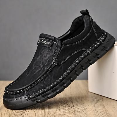 Leather Shoes Men's 2025 New Autumn Soft-soled Casual Non-slip One-pedal Loafers Men's Middle-aged and Elderly Father Shoes Men's Shoes