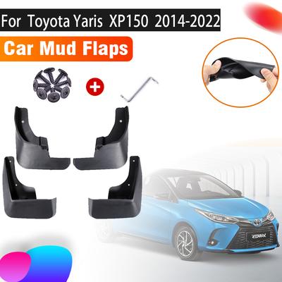 4 PCS Mudguards For Toyota Yaris 2022 Accessories 2022 ~ 2014 Hatchback XP150 Front Rear Flap Splash Mud Fenders Car