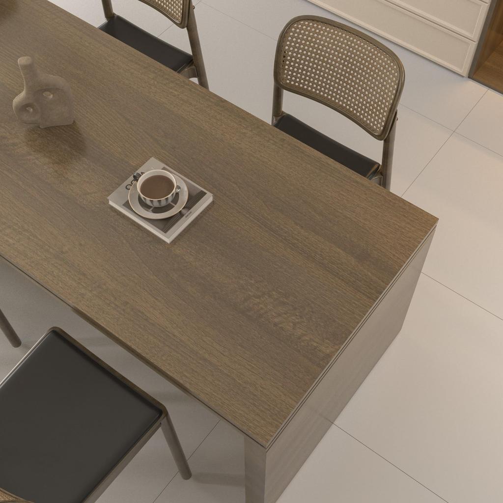 JSEVEM Wood Grain Wallpaper 40x500cm Gray Matte Vinyl Waterproof Oil-Resistant Living