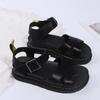 2024 sommer Casual Schuhe Frau Plattform Sandalen Weiche Leder Frauen Offene spitze Dicken Boden Keile Sandale Gladiator Frauen Schuhe
