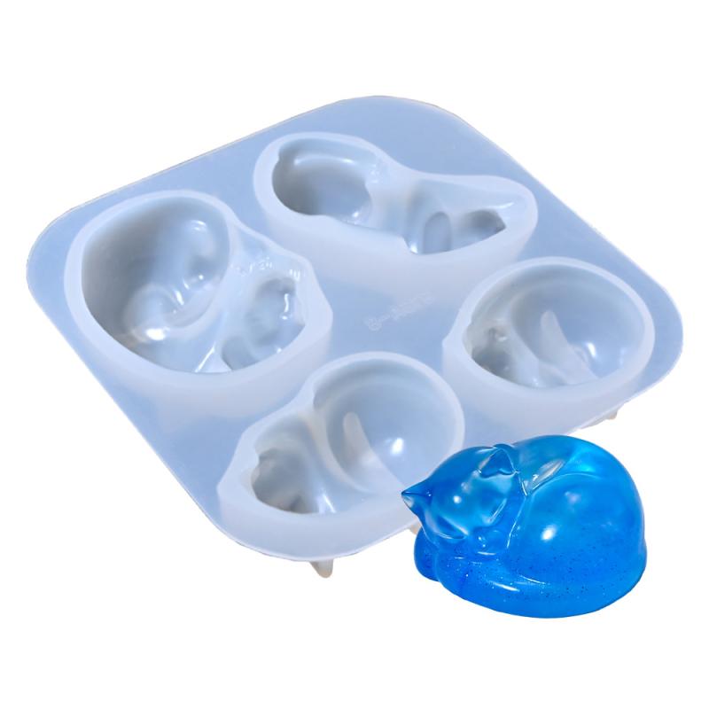 

Спящий Кот Собака Орнамент Силиконовая Форма Сделай Сам Серия Домашних Животных Формы для Свечей Ароматического Гипса Смолы Муссовый Торт Украшение Форма для Выпечки