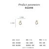 New Trendy Double-layer Interlocking Micro-diamond Earrings Women's Exquisite Niche Design Versatile Stud Earrings