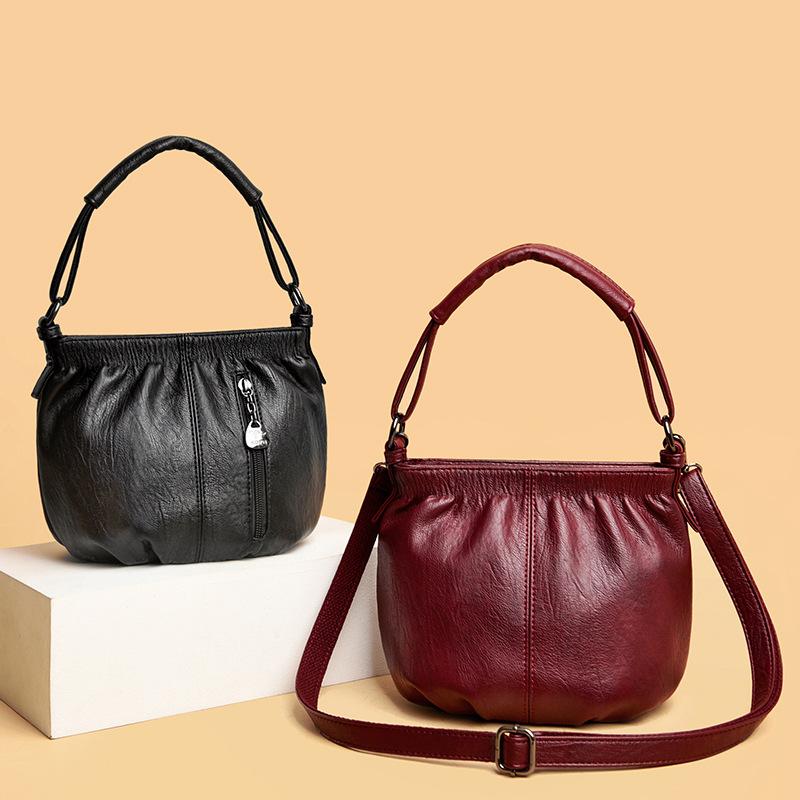 Tasche, Damentasche, neue Umhängetasche, Damen-Umhängetasche, kleine Tasche, Retro- und vielseitige Mama-Tasche