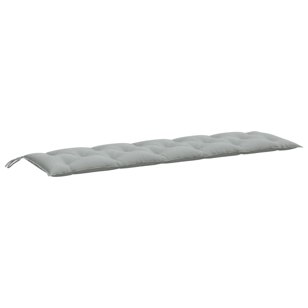 Garden Bench Cushions 2 Pcs Light Grey Melange 180 X 50 X 7 Cm Fabric