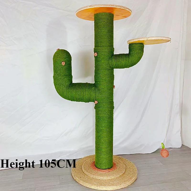 Cactus Cat Scratching Post Large Climbing Frame Modern Cats Tree Multi-level Kittens House Scratchers Tower Indoor Toys Supplies