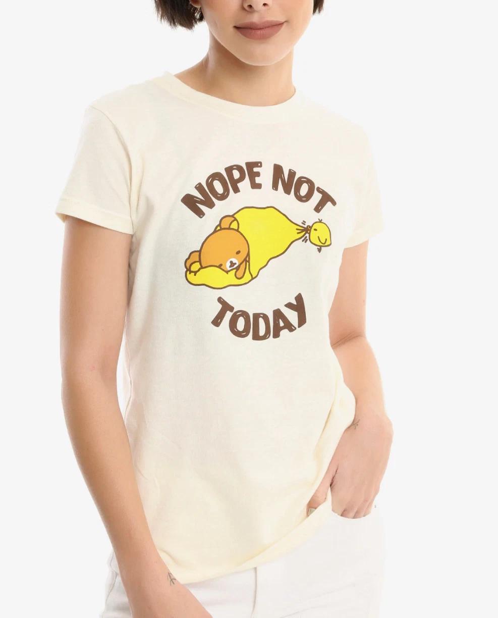 Rilakkuma NOPE NOT TODAY Women s Girls T-Shirt NWT Licensed & Official L