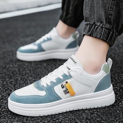 Leder Freizeitschuhe Herren Trend Schnürschuhe Walking Herren Wanderschuhe Outdoor Herbst Atmungsaktiv Herren Board Schuhe Plateau Sneakers