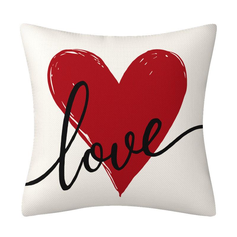 Love Valentine'S Day Pillow Cover Living Room Letter Pillow Cover Sofa Bedroom Ornament Cushion Premium Durable