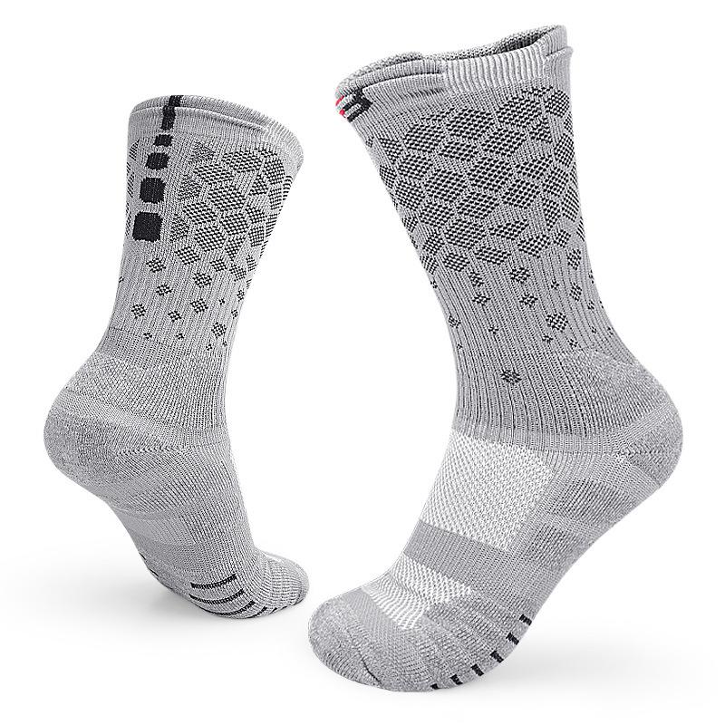 Medium-sized Tube Thickened Cotton Socks Outdoor Sports Basketball Socks Towel Bottom Breathable Socks