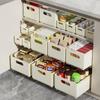 Retractable Desktop Drawer Cabinet Organizer for Kitchen and Sundries Storage