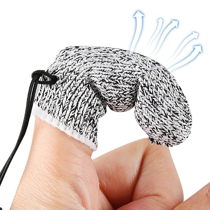 Cut-Resistant Finger Cots One-Finger Gloves PC Material Wear-Resistant Anti-Cut Line-Control Outdoor Fishing Gloves