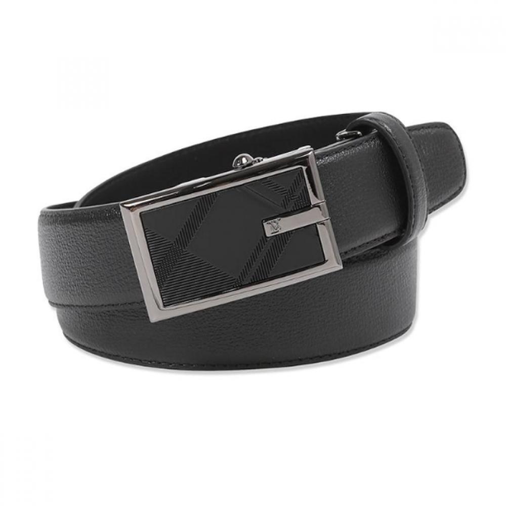 Daks Black Glossy Square Automatic Derby Embossed Belt Bmg1acb1267k1 Single option