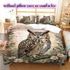 Watercolor Animal Painting Pattern Bedding,Quilt Set Quilt Cover Pillowcase Home Birthday Gift (1*duvet Cover+2*pillowcase,without Core)
