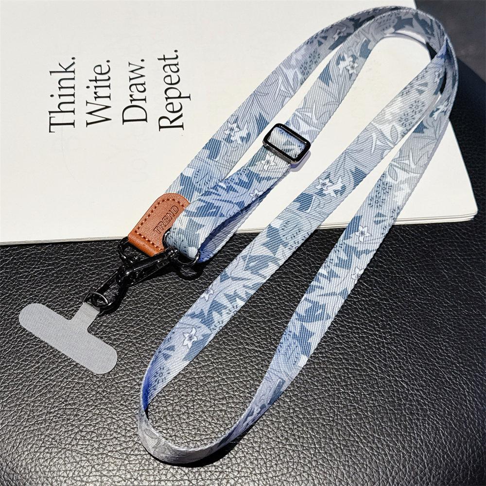 Adjustable Lanyard Crossbody Neck Cord Wrist Strap Phone Case Chain Fashion Anti Loss Outdoor Two Hooks Wide Hanging Rope