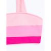 Sexy Tie Shoulder High Waist Bikinis Sets Two Pieces Pink Swimsuit Women Padded Swimwear Bandeau Brazilian Biquini Beach Wear