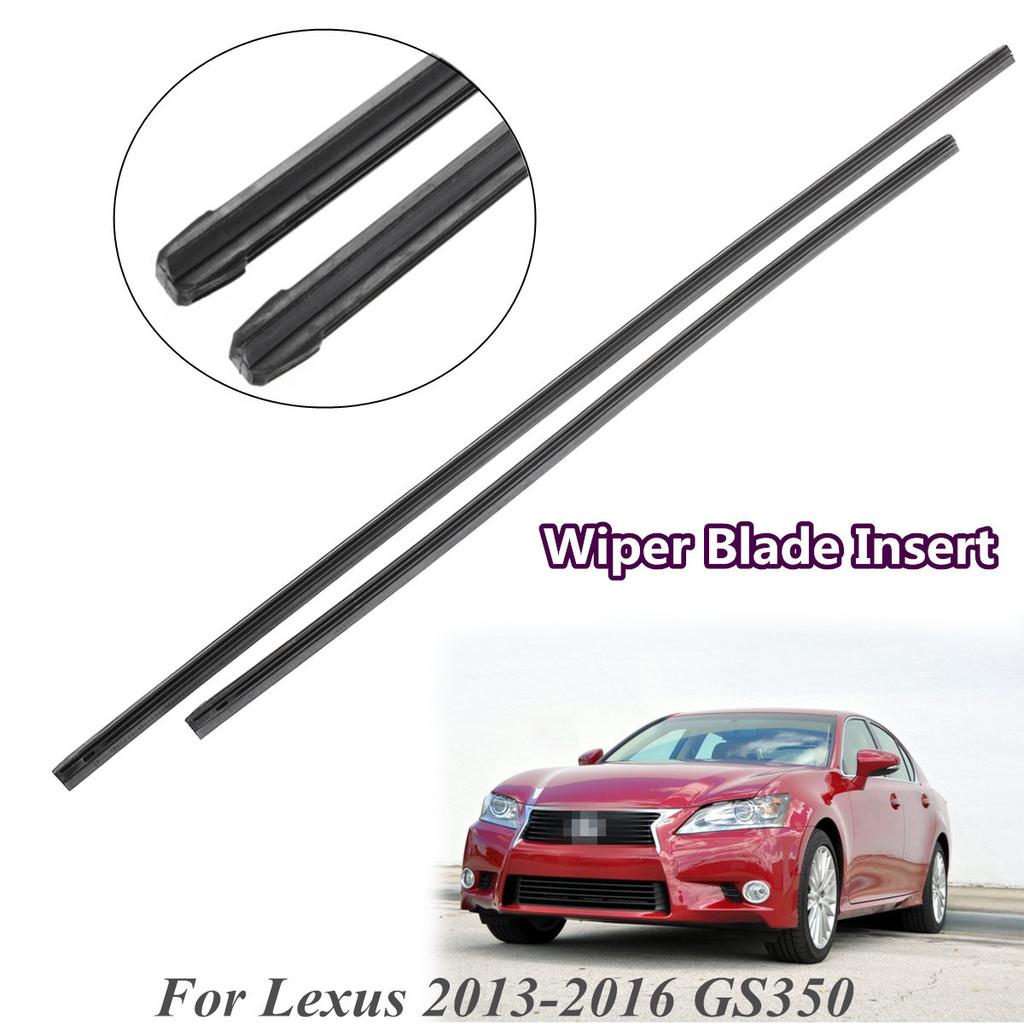 Buy 597mm & 490mm Car Front Wiper Rubber Blade Inserts Set Left & Rihgt Side For Lexus GS350