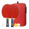 Table Tennis Set: Portable Table Tennis Rackets (2 Rackets, 3 Ping Pong Balls) with Storage Bag. Easy To Use (Set) (Rackets)