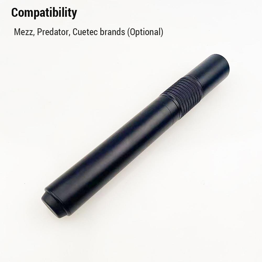 Billiard Cue Extension Carbon Tube Adjustable Length Compatible with Mezz, Predator, Cuetec Brands