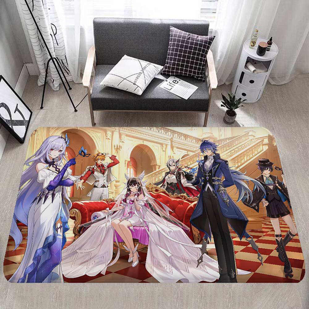 

Genshin Impact Game Floor Mat Retro Multiple Choice Living Room Kitchen Rug Non-Slip Modern Home Decor 40x60cm