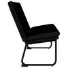 Black Bench 100 X 75 X 76 Cm Fabric